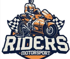 Riders motorsport racing vector