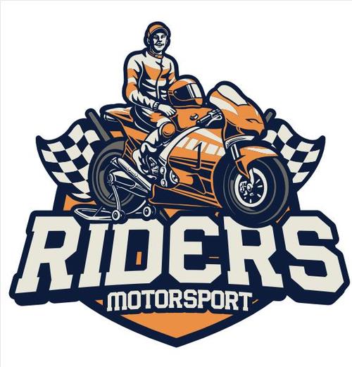 Riders motorsport racing vector