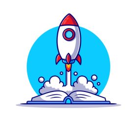 Rocket takeoff vector