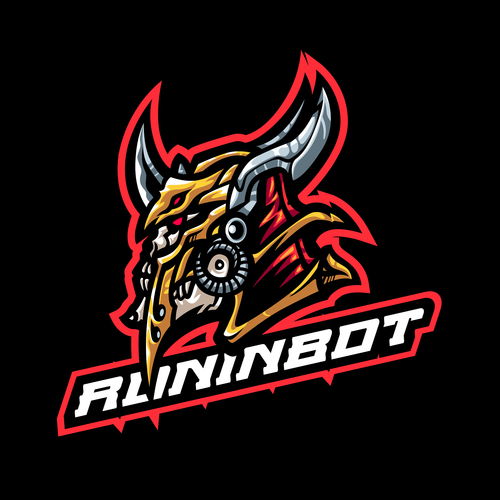 Ronin bot logo vector