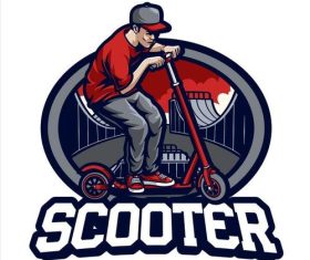 Scooter trottinette sport vector
