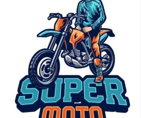 Supermoto vector