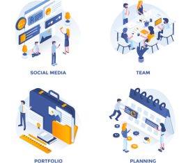 Team concepts illustration vector