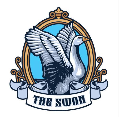 The swan animal vintage vector