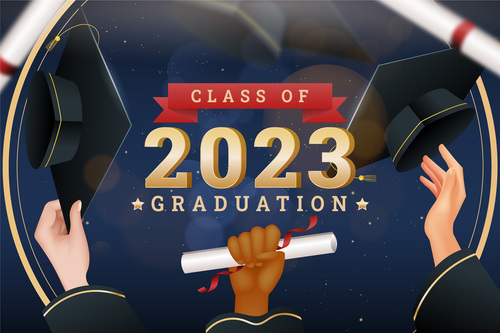 Vector gradient class of 2023 background