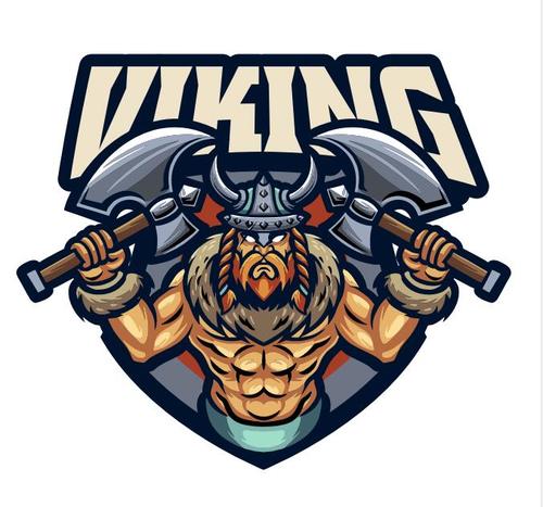 Viking cartoon vector