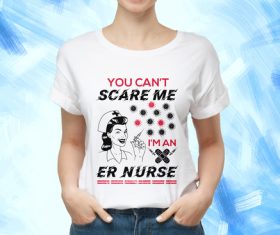 You cant scare me im t-shirt text vector
