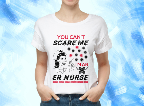 You cant scare me im t shirt text vector