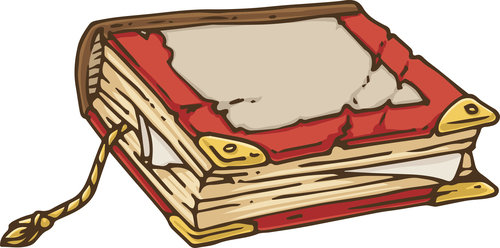 A copy of old book vector