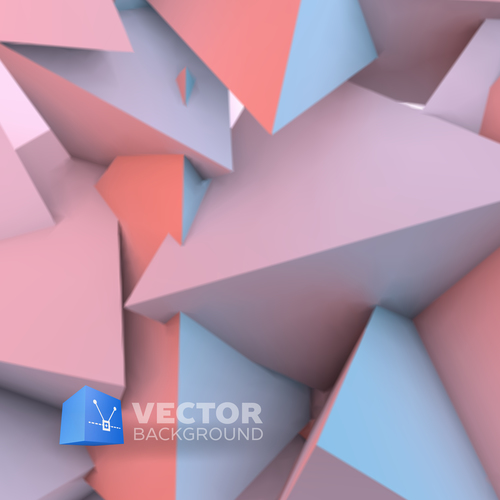 Abstract diamond geometry background vector