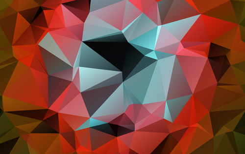 Abstract geometry background vector diamond