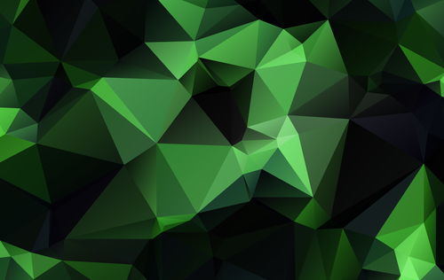 Abstract gradient grass green geometric background vector