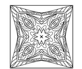 Abstract mandala pattern vector