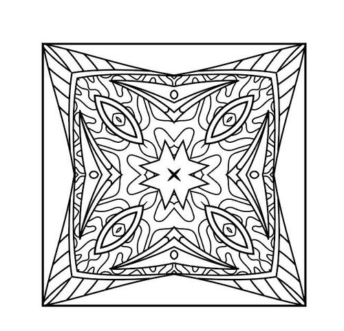Abstract mandala pattern vector