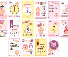 Baby backgrounds card vector