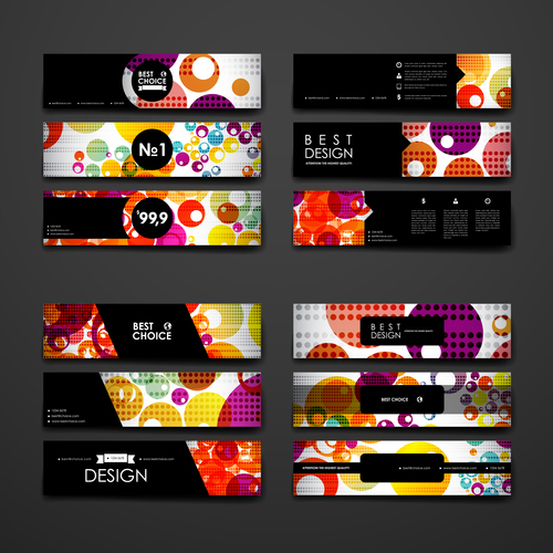 Banner color vector