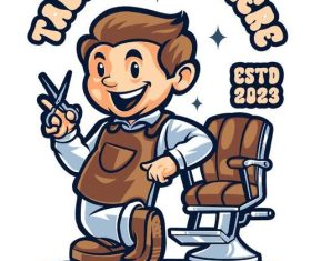 Barbershop cartoon vector
