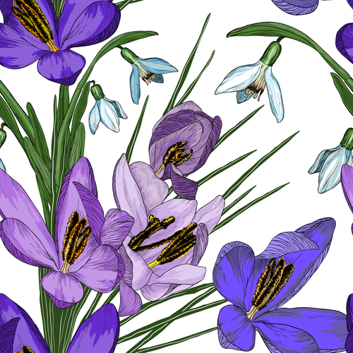 Beautiful flower backgrounds vector