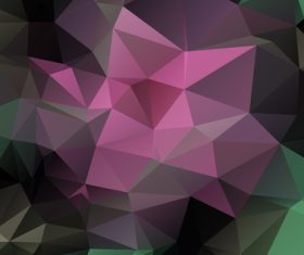 Black purple green abstract geometric background vector diamond