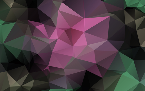 Black purple green abstract geometric background vector diamond