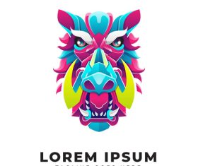 Boar logo vector