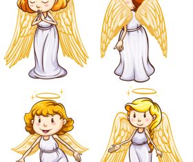 Cartoon angel vector