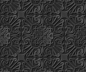Carved seamless pattern vector