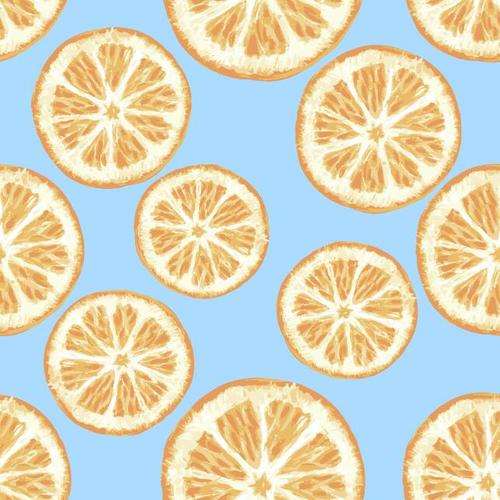 Citrus seamless background vector