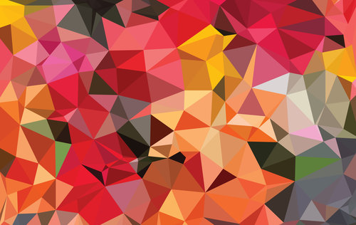 Color abstract diamond block background vector