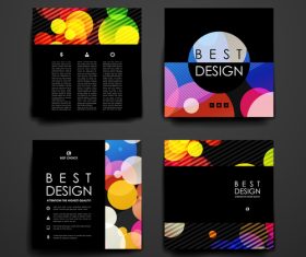 Colorful cover design vector