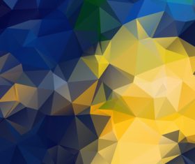 Dark blue and yellow background gradient vector abstraction