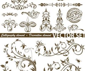 Decorative hand drawn vector