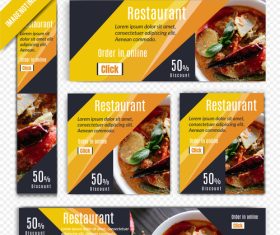 Design food flyers vector