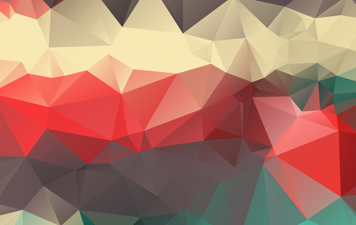 Diamond four color abstract background vector