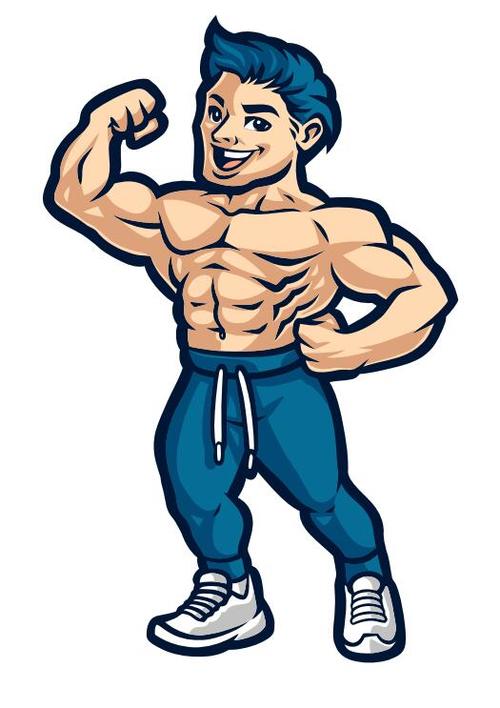 Fitness trainer cartoon vector free download