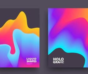 Fluid colors abstract background vector