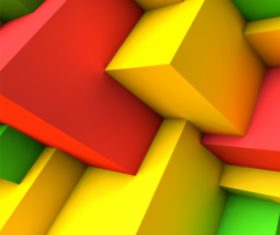 Geometric background of different colored blocks