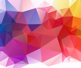Geometric gradient background abstract vector