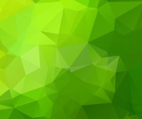 Geometric gradient background abstract vector green