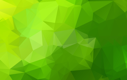 Geometric gradient background abstract vector green