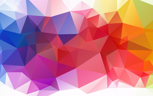 Geometric gradient background abstract vector