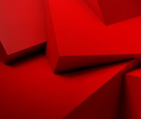 Geometric red background vector