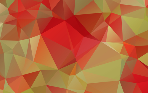 Geometric red yellow gradient background abstract vector