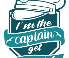 I'm the captain get over it vector