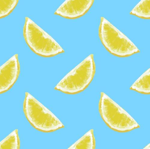 Lemon seamless background vector