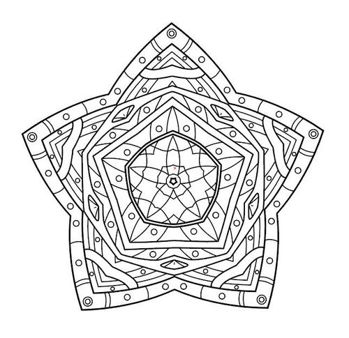 Line combination mandala pattern vector