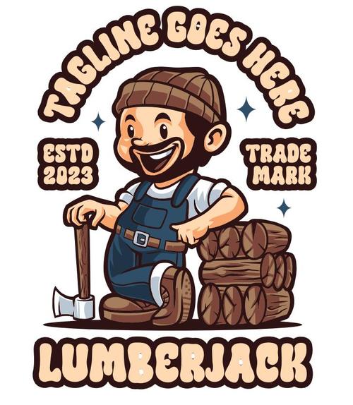Lumberjack cartoon vector