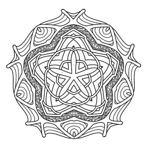 Mandala abstract pattern vector