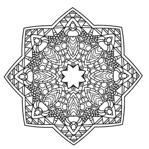 Mandala combination pattern vector