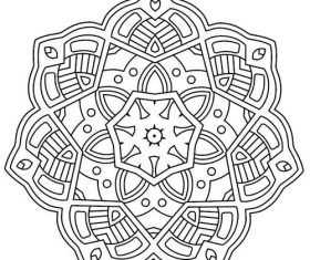 Mandala geometry pattern vector